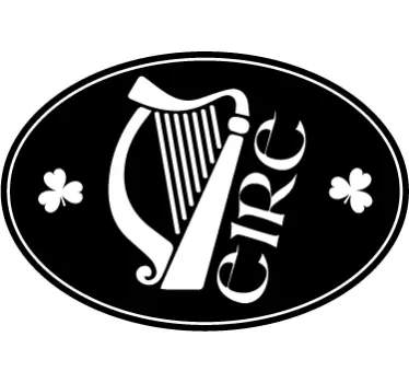Irish Harp Car Sticker - TenStickers
