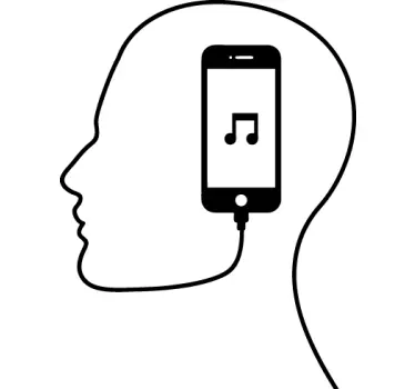 iTunes Man Wall Decal - TenStickers
