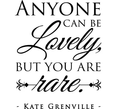 Kate Grenville Quote quote decal - TenStickers
