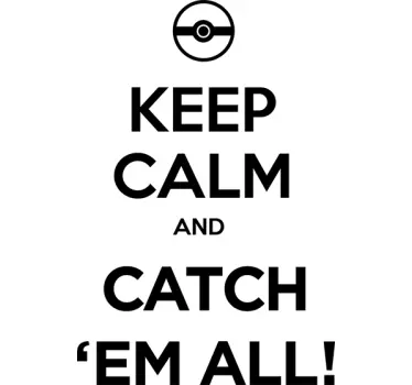 Keep Calm Pokemon Wall Sticker - TenStickers