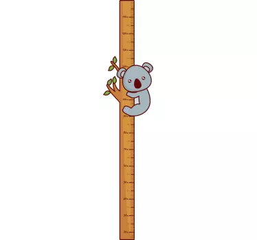 Koala Meter height chart decal - TenStickers