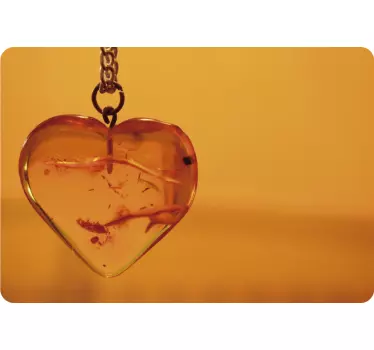 Laptop skin heart pendant charm - TenStickers