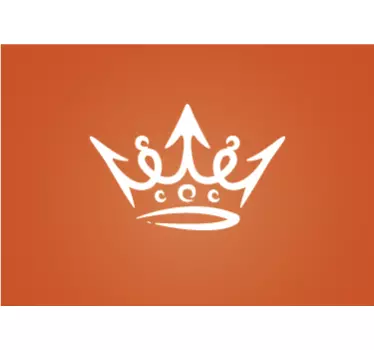 Laptop skin with crown symbol accent - TenStickers