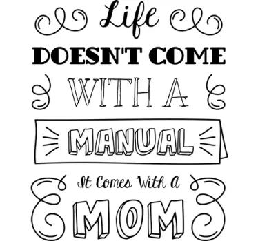 Life doesn't come with a quote sticker - TenStickers