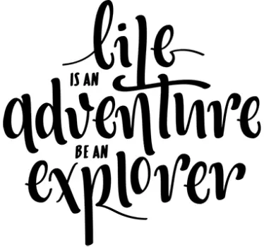 Life is an Adventure Decorative Sticker - TenStickers