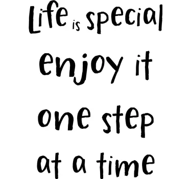 Life is Special Stair Decal - TenStickers