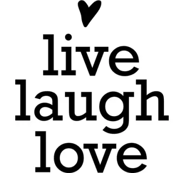 Live, Laugh, Love Wall Sticker - TenStickers