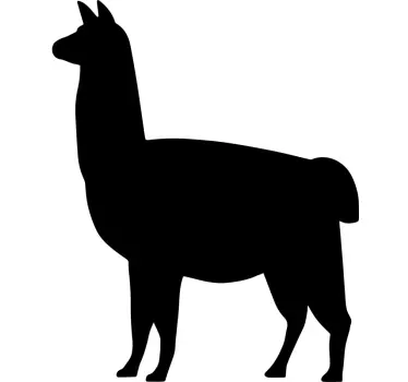 Llama iPhone Animal Wall Sticker - TenStickers