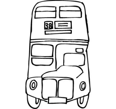 London Bus Wall Sticker - TenStickers