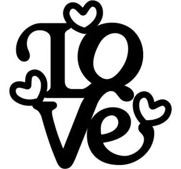 Love Valentine's Day Wall Decal - TenStickers