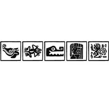 Mayan tribe child vinyl wall art decal - TenStickers