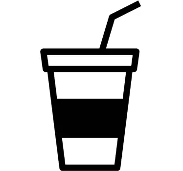 Kitchen wall sticker milk shake icon - TenStickers