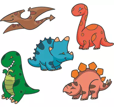 Mini Dinosaurs Sticker Set - TenStickers