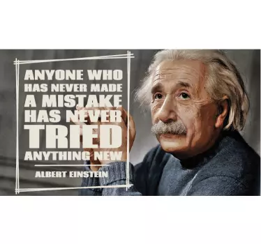 Mistakes Einstein quote decal - TenStickers