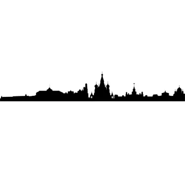 Moscow Silhouette Wall Sticker - TenStickers