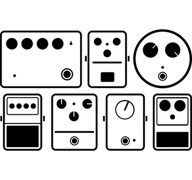 Music Pedals Wall Sticker - TenStickers