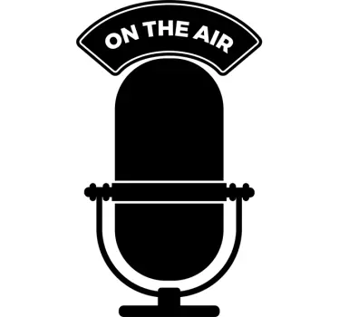 On the air radio vintage wall sticker - TenStickers