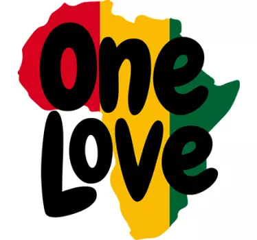 One Love Africa Wall Sticker - TenStickers