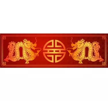 oriental headboard wall decal - TenStickers
