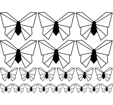 Origami Butterflies Wall Sticker - TenStickers