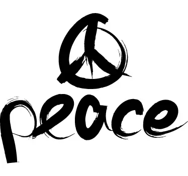 Peace Logo Wall Sticker - TenStickers