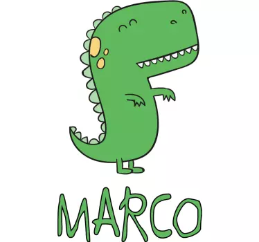 Personalised Dinosaur Name Wall Sticker - TenStickers