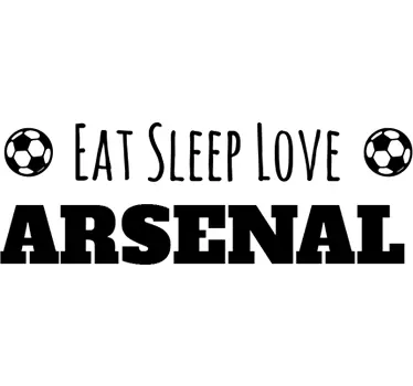 Personalised Football Team Sticker - TenStickers