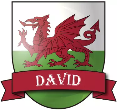 Welsh dragon customizable  wall decal - TenStickers