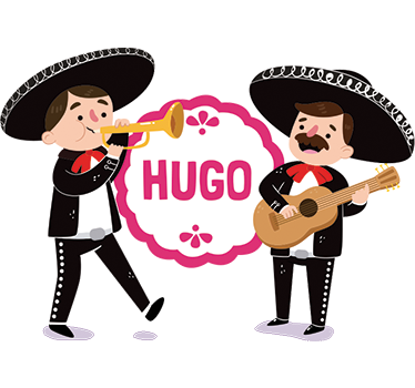 Personalizable mariachis illustration wall art decal - TenStickers