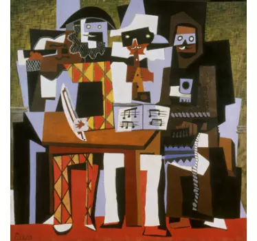 Picasso Three Musicians Wall Sticker - TenStickers