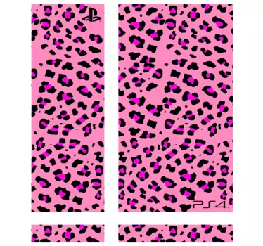 Pink animal spot print ps4 skin - TenStickers