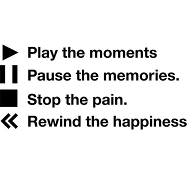 Play The Moments Wall Sticker - TenStickers