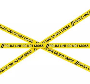 Police Line Do Not Cross Sticker - TenStickers