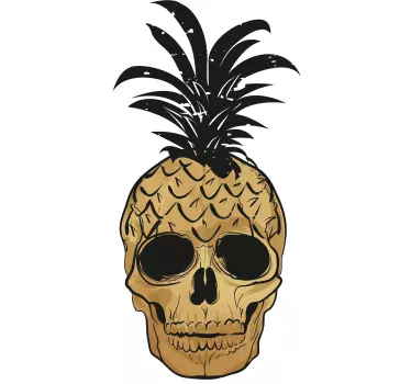 Pop Art Pineapple Wall Art Sticker - TenStickers