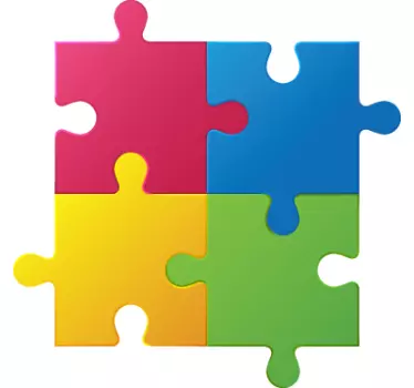 Puzzle Pieces Wall Sticker - TenStickers