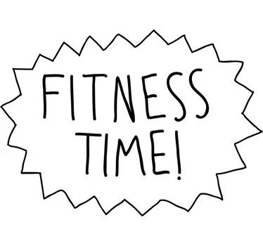 Quote sticker fitness time motivational reminder - TenStickers