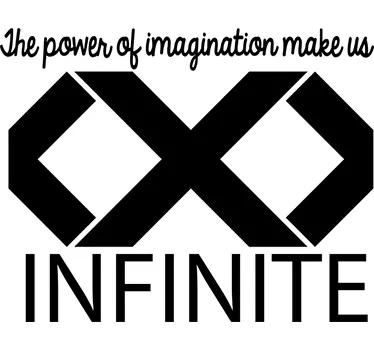 Quote sticker imagination makes us infinite - TenStickers