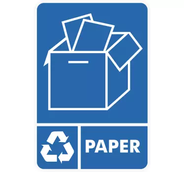 Recycle Paper Sticker - TenStickers