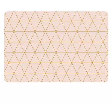 Red Pattern Laptop Sticker - TenStickers