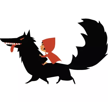 Red Riding Hood & The Wolf - TenStickers