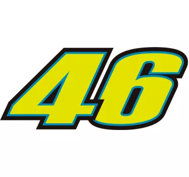 rossi number (samsung)decal - TenStickers