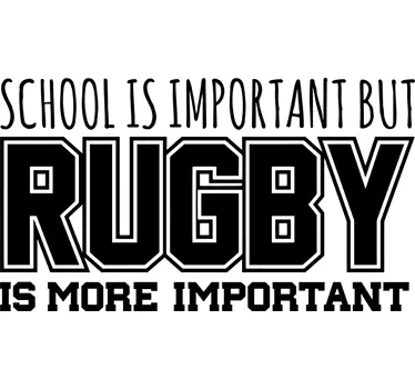 School VS Rugby Wall Sticker - TenStickers