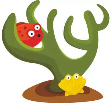 Seabed Creatures Kids Sticker - TenStickers