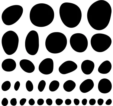 Irregular abstract shapes living room wall sticker - TenStickers