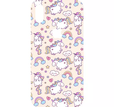 Set of unicorns animal iPhone sticker - TenStickers