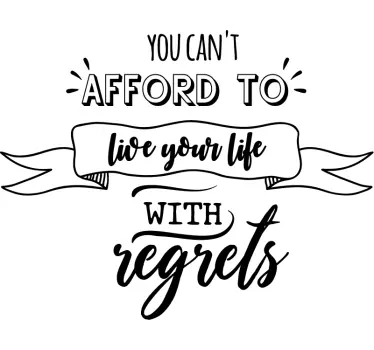 Shane Warne Regrets Quote Sticker - TenStickers