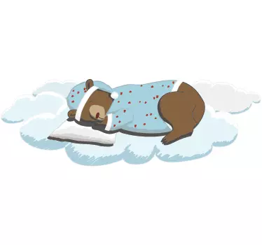 Sleeping Bear Wall Sticker - TenStickers