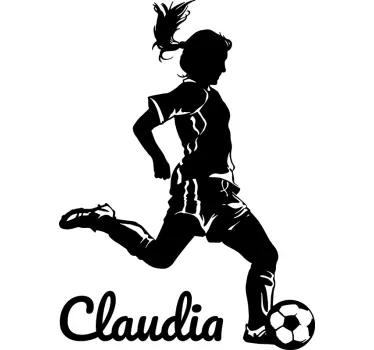 Soccer player football sticker - TenStickers