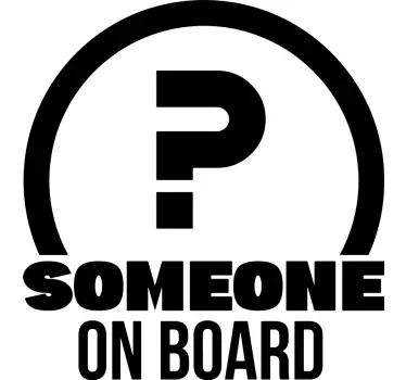 someone on board decal - TenStickers