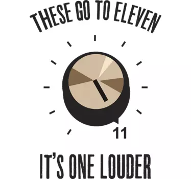 Spinal Tap Eleven Wall Sticker - TenStickers
